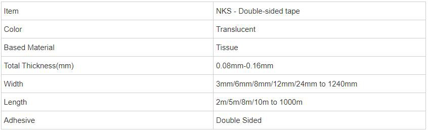 Double Sided Tissue Tape Double Sided Tissue Tape