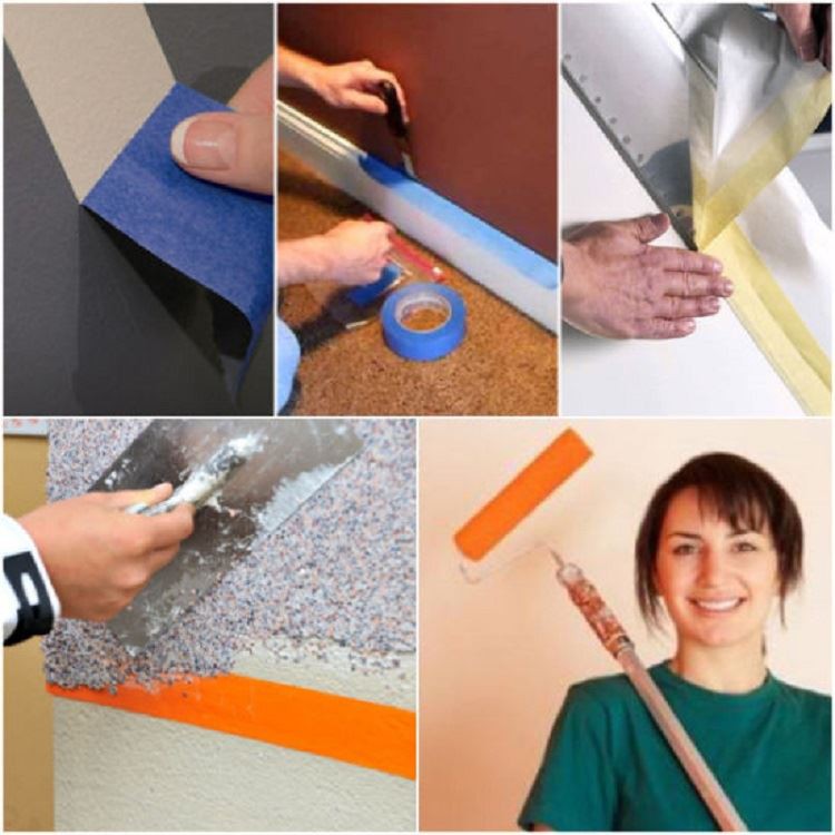Jumbo roll crepe paper masking tape