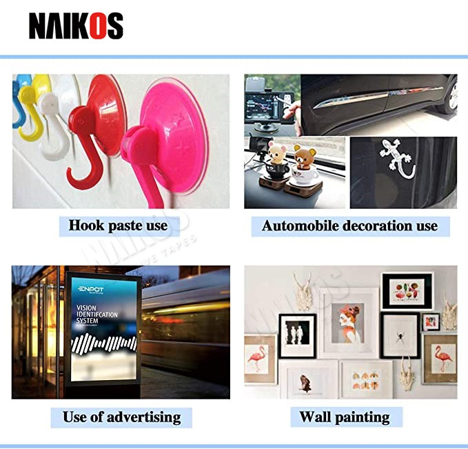 Application for double sided tape Application for double sided tape